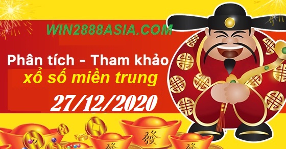 Soi cầu XSMT 27-12-2020 Win2888