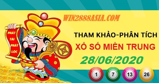 Soi cầu XSMT 28-6-2020 Win2888