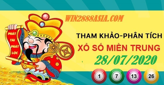 Soi cầu XSMT 28-7-2020 Win2888