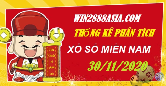 Soi cầu XSMN 30-11-2020 Win2888