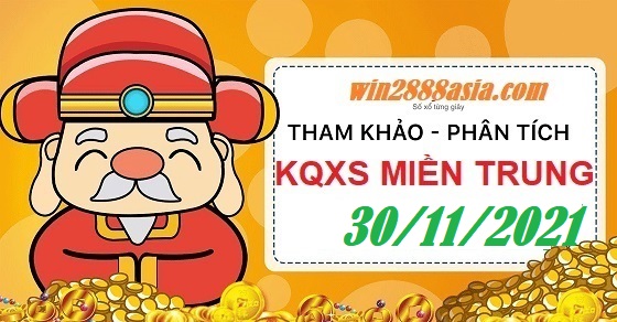 Soi cầu XSMT 30-11-2021 Win2888 Chốt số Lô Đề Miền Trung thứ 3